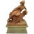 19th Century Ariadne and the Panther Terracotta Statue With Plinthe For Sale