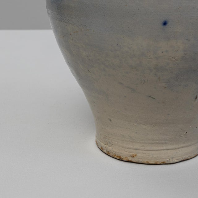 20th Century Belgian Traditional Blue and Gray Ceramic Vase for Home Decor For Sale - Image 13 of 18