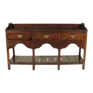 18th Century Vintage Welsh Elm Sideboard For Sale
