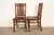Limbert Style Antique Mission Oak Arts & Crafts Side Chairs or Dining Chairs, Pair For Sale - Image 12 of 14