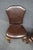 Pair of Theodore Alexander Leather Upholstered Cherry Side Chairs For Sale In Philadelphia - Image 6 of 15