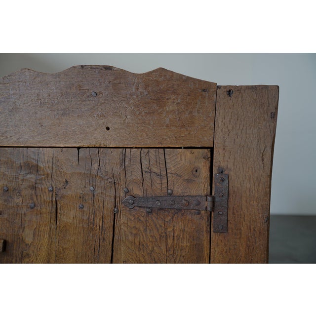 Brown Antique Rustic Pyrenees Cabinet, Spain, 1800s For Sale - Image 8 of 15