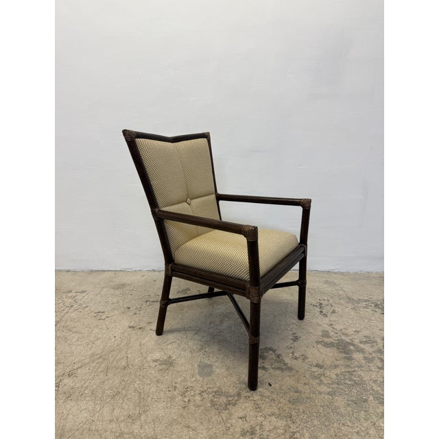 Mid-Century Modern Mid-Century McGuire Bamboo and Fabric Lounge Chair, 1970s For Sale - Image 3 of 12