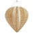 Contemporary Raw Rattan Starfruit Pendant Light Medium For Sale