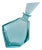 Bohemian Geometric Aqua Crystal Decanter, Former Czechoslovakia, 1960s For Sale