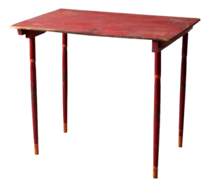 Antique Red Folding Table