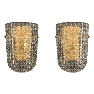 Venetian Murano Wall Sconces, 1990s, Set of 2 For Sale