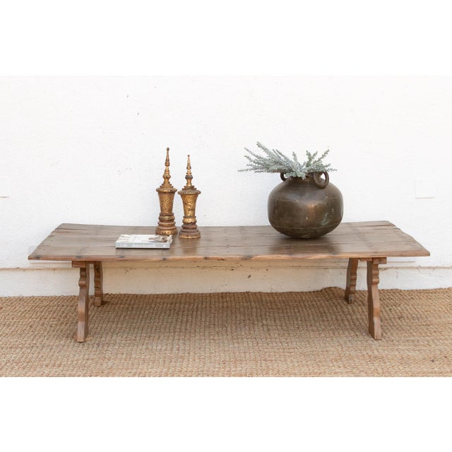 74" Long Antique Heritage Teak Coffee Table For Sale - Image 9 of 9