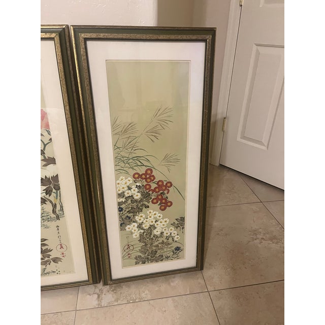 Pair of Vintage Sakai Hoitsu Framed Wall Art For Sale - Image 4 of 9