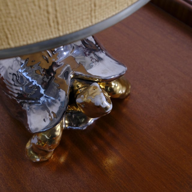 Zaccagnini Ceramic Turtle-Shaped Table Lamp, 1970s For Sale - Image 10 of 18
