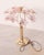 1980s Murano Table Light Pink Flowers, 1980s For Sale - Image 5 of 12