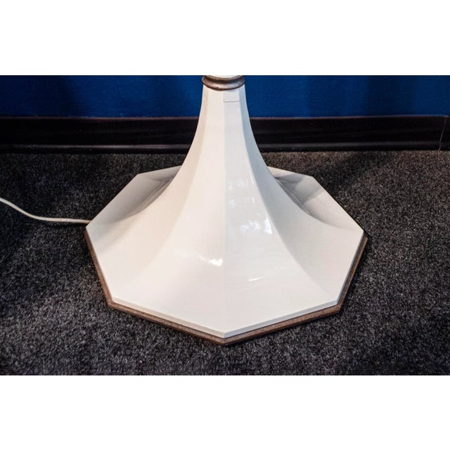 1970s Enamelled Metal Floor Lamp from Pouenat, 1970s For Sale - Image 5 of 8