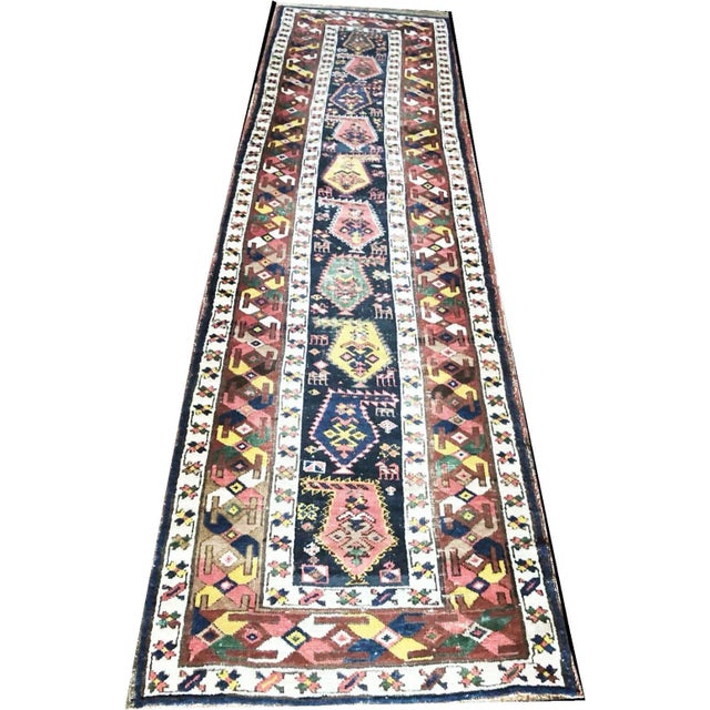 Antique Persian Shahsavan Runner For Sale - Image 10 of 10