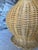 1960s Large Wicker Lamp For Sale - Image 9 of 10