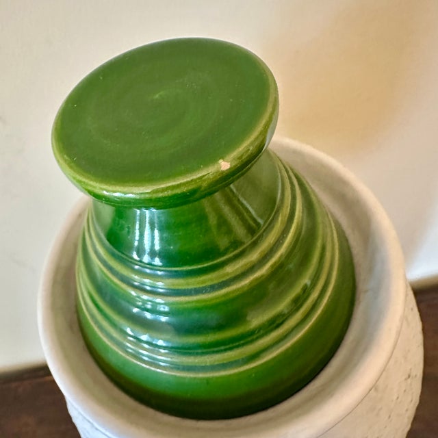 Mid-Century Modern Aldo Londi Bitossi Rosenthal Netter Italian Pottery Tall Jar For Sale - Image 3 of 7