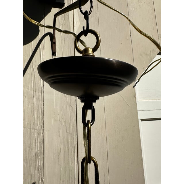 Vintage Country French 10 Light Chandelier For Sale - Image 9 of 10