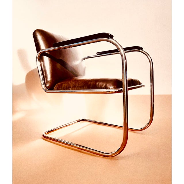 Model RS7 Chrome-Plated Steel Tube Cantilever Armchair by Heinz and Bodo Rasch for Mauser Werke Waldeck, Germany, 1932 For Sale - Image 14 of 14