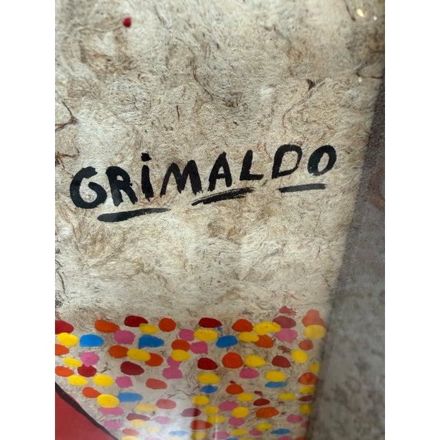 Mexican Gilberto Grimaldo Mexican Folk Art Work, Signed For Sale - Image 3 of 12