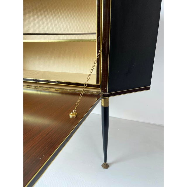 Vintage Bar Cabinet with Revolving Interior, 1950s For Sale - Image 4 of 14