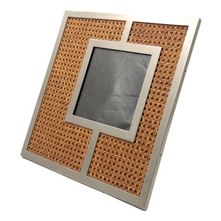 Mid-Century Vienna Straw Picture Frame, Italy, 1970s For Sale