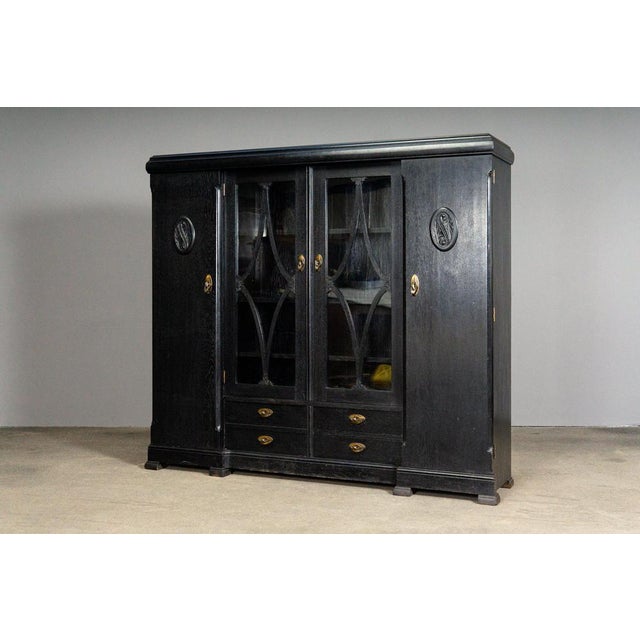 Art Nouveau Display Bookcase For Sale - Image 4 of 18