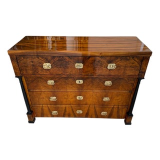 Antique Biedermeier Writing Desk in Walnut For Sale