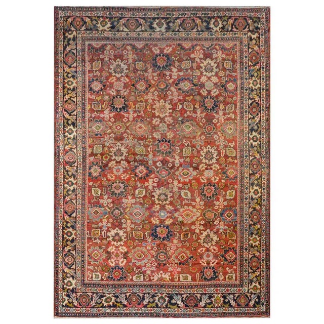 Early 20th Century Mahal Rug For Sale - Image 10 of 10