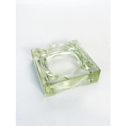 Art Deco Square Ashtray in Saint-Gobain Glass, France, 1940s For Sale - Image 9 of 10