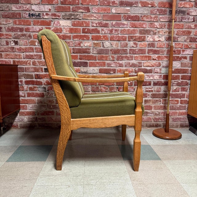 Wood Mid-Century Danish Brutalist Armchair Attributed to Henning Kjærnulf For Sale - Image 7 of 10