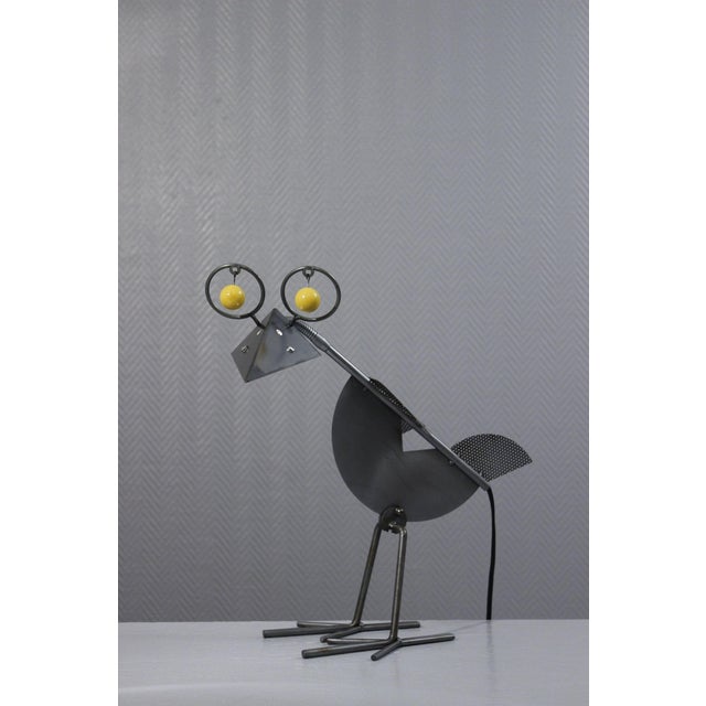 Yvan Pestalozzi “Raven” design lamp, Birdie design series 1992, Lacri Italy production 1995. The spout acts as an...