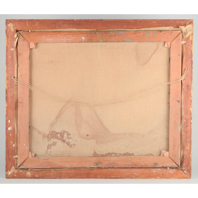 1930s Erik Hoppe, Modernist Landscape from Søndermarken, 1930s, Oil on Canvas For Sale - Image 5 of 7