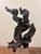 Brown Vintage Coastal Burl Wood Sculpture on Lucite Base, Natural Fantasy Form For Sale - Image 8 of 10