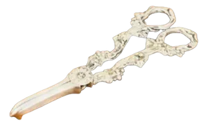 Edwardian Silver Plated Grape Scissors, 1900s