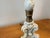 Late 20th Century White Porcelain Buffet Lamps With Silk Shell Shades - a Pair For Sale In New York - Image 6 of 6