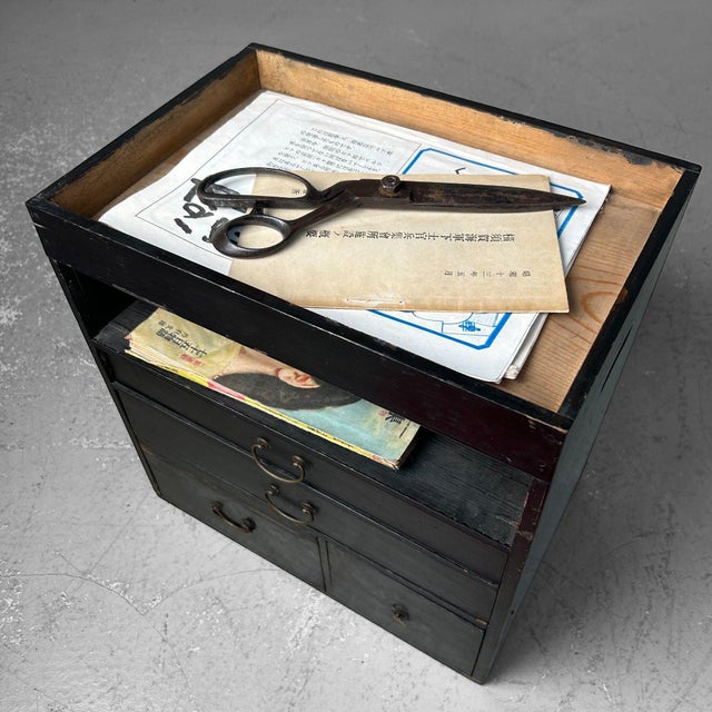 Small Meiji Tansu Storage Cabinet, Japan, 1890s For Sale - Image 4 of 14