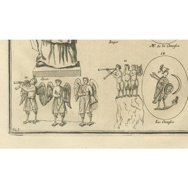 Gold After Bernard de Montfaucon, Classical Antiquities and Sacred Figures, 1721, Engraving For Sale - Image 8 of 11