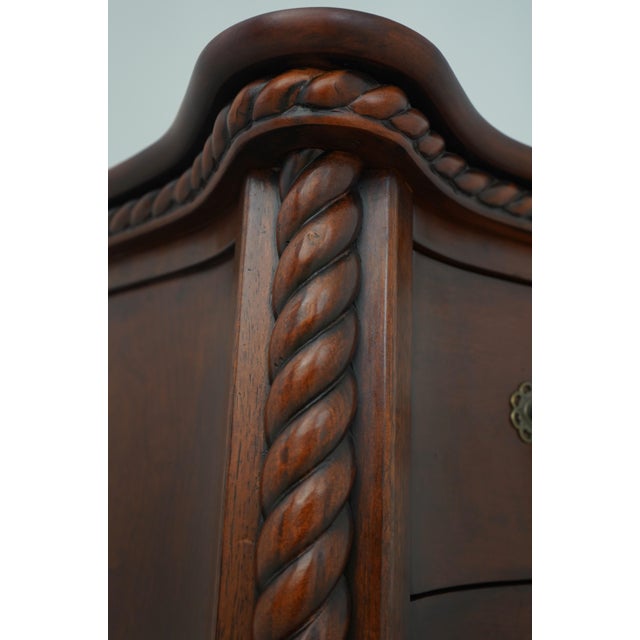 Wood Victorian Style Mahogany Finish 5 Drawer Chest For Sale - Image 7 of 15