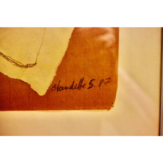 1980s Claudette Griffith, Composition, 1987, Collage on Paper For Sale - Image 5 of 8