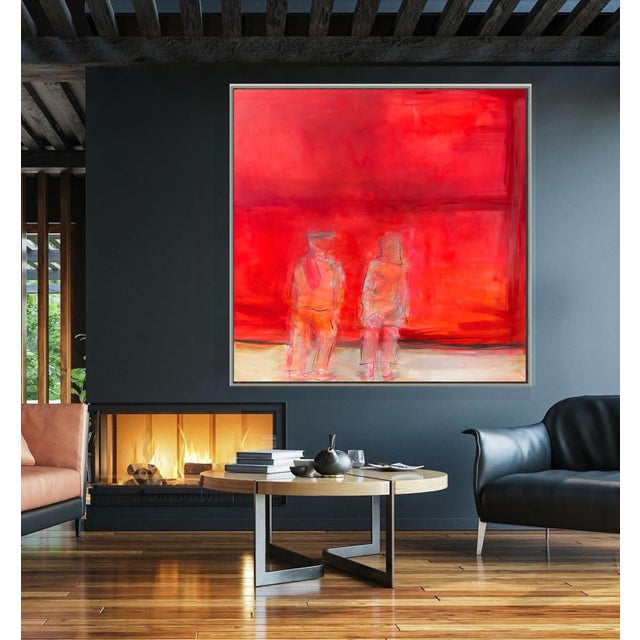 “Contemplating Rothko by Trixie Pitts Extra-Large Minimalist Expressionist Oil Painting For Sale - Image 10 of 12