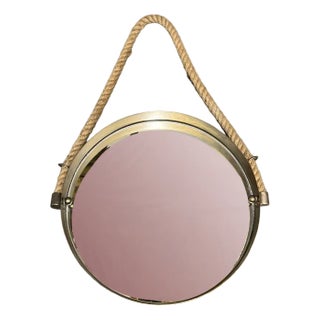 Rope Mirror attributed to Adrien Audoux & Frida Minet, 1960s For Sale