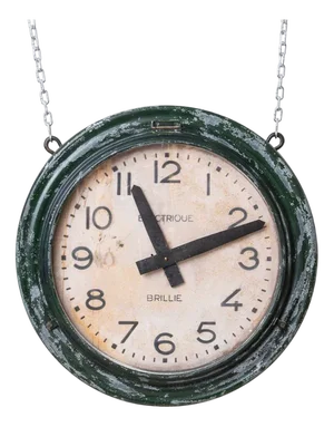 Antique Train Station Wall Clock from Brillie, 1920s