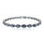 Byzantine 14.25Ct Natural Oval Blue Sapphire & Diamond 14k Gold Tennis Bracelet for Women- 7 Inches For Sale - Image 3 of 13