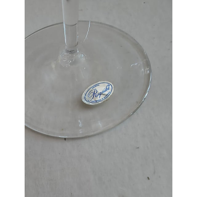 Late 20th Century Late 20th Century 8 Rogaska Crystal Champagne Coupes For Sale - Image 5 of 5