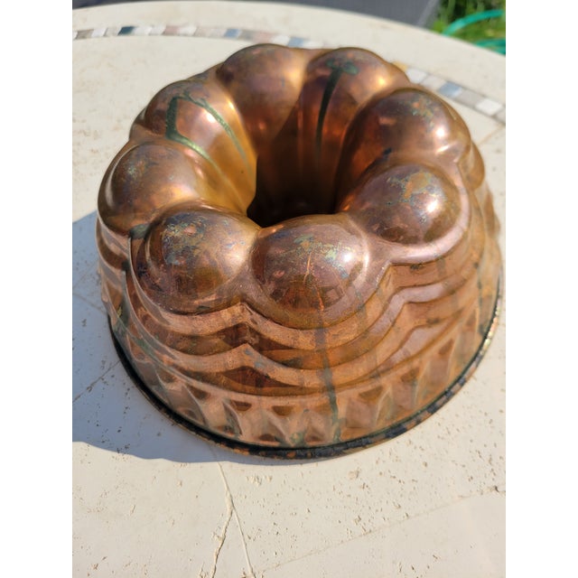 Vintage, Wagner (Christian Wagner) Cooper Bundt Cake Mold For Sale - Image 4 of 10