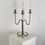 Italian Four-Arm Silverplate Candelabrum with Authentic Patina, 1930s For Sale - Image 3 of 11