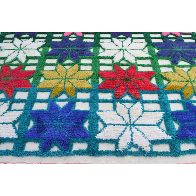 Moroccan Mid 20th Century Vintage Moroccan Rug - 7'5'' X 4'8'' For Sale - Image 3 of 7