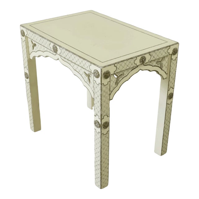 Hand-Painted Chinese Style Sofa Side Table For Sale