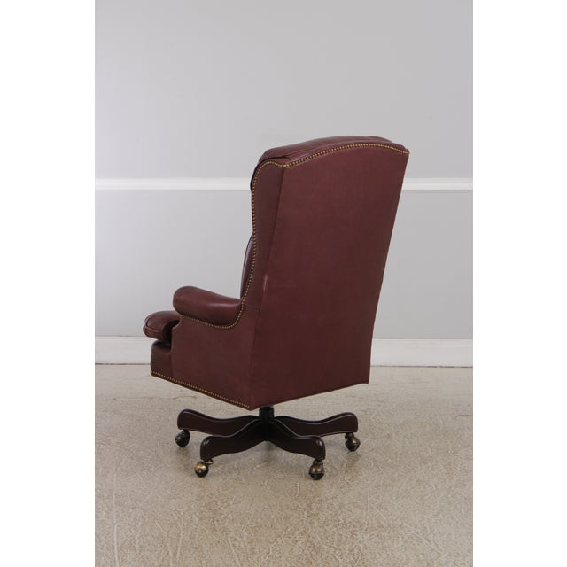Hancock & Moore Leather Executive Desk Chair For Sale In Philadelphia - Image 6 of 15