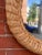 Wood 1970s Round Wicker Framed Mirror For Sale - Image 7 of 7