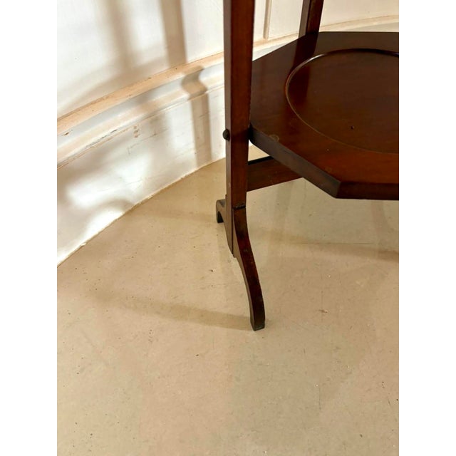 Antique Edwardian Mahogany Three-Tier Cake Stand, 1900s For Sale - Image 10 of 11